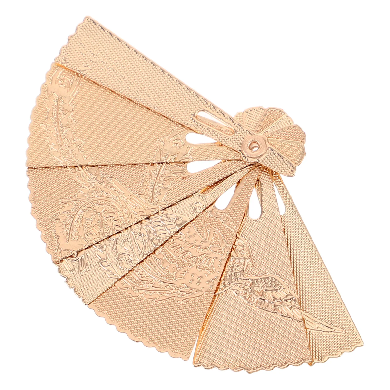 

Mini Alloy Hand Fan Miniature Vintage Style Folding Design Realistic Miniature Fan for House Accessories Dollhouse Miniatures