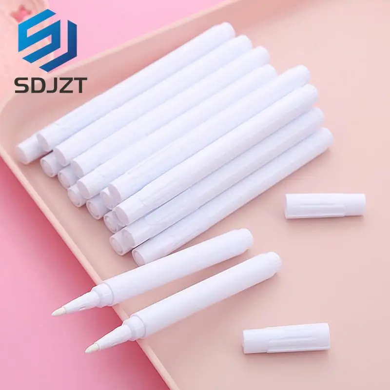 5pcs White Liquid Chalk Marker Pen Used on Glass Windows Chalkboard Erasable Art Supplies for Artist