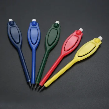 Stylo de pointage de golf en plastique avec gomme, pince à crayon, carte de pointage au plomb, accessoires de golfeur, outil de pointage statique, 10 pièces