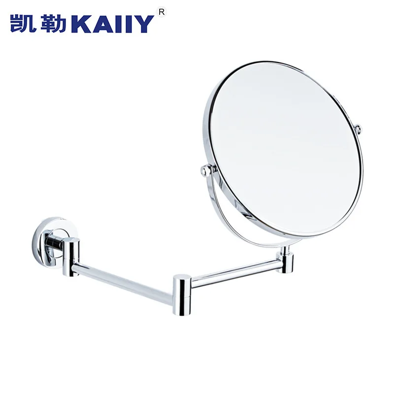 Hxl bathroom all-copper beauty magnifying makeup vanity folding extendable mirror