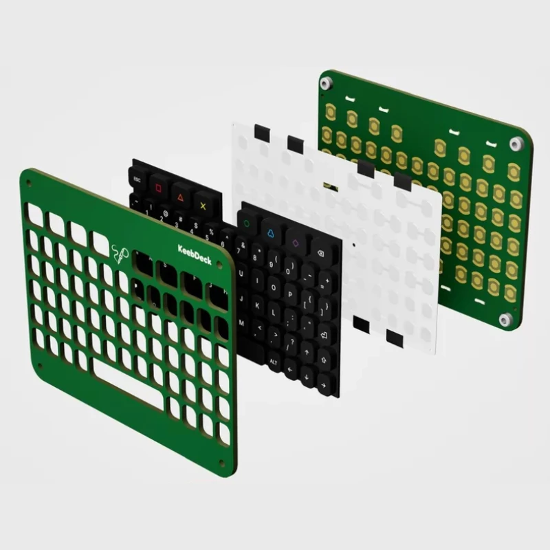 KeebDeck Basic Mini Keyboard Replica Customized Wired USB Port STM32F042 Chip AP5032KTR Backlight Gaming Office Keyboard DIY
