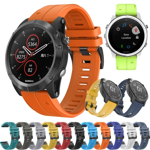 Fenix7 실리콘 스트랩 다이빙 팔찌 시계 밴드, Garmin Fenix 8 E 7X 6 6X 5 5X/Epix Pro/Enduro3 2 QuickFit 22mm 26mm, 47mm, 51mm  Best5