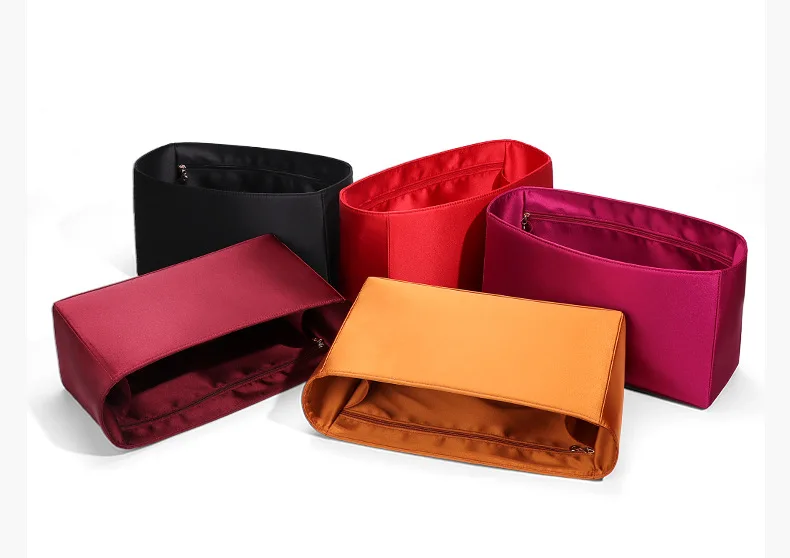 High Quality Acetate Silk Bag Organizer for ONTHEGO Liner Bag Storage Cosmetic Organization Insert Bag