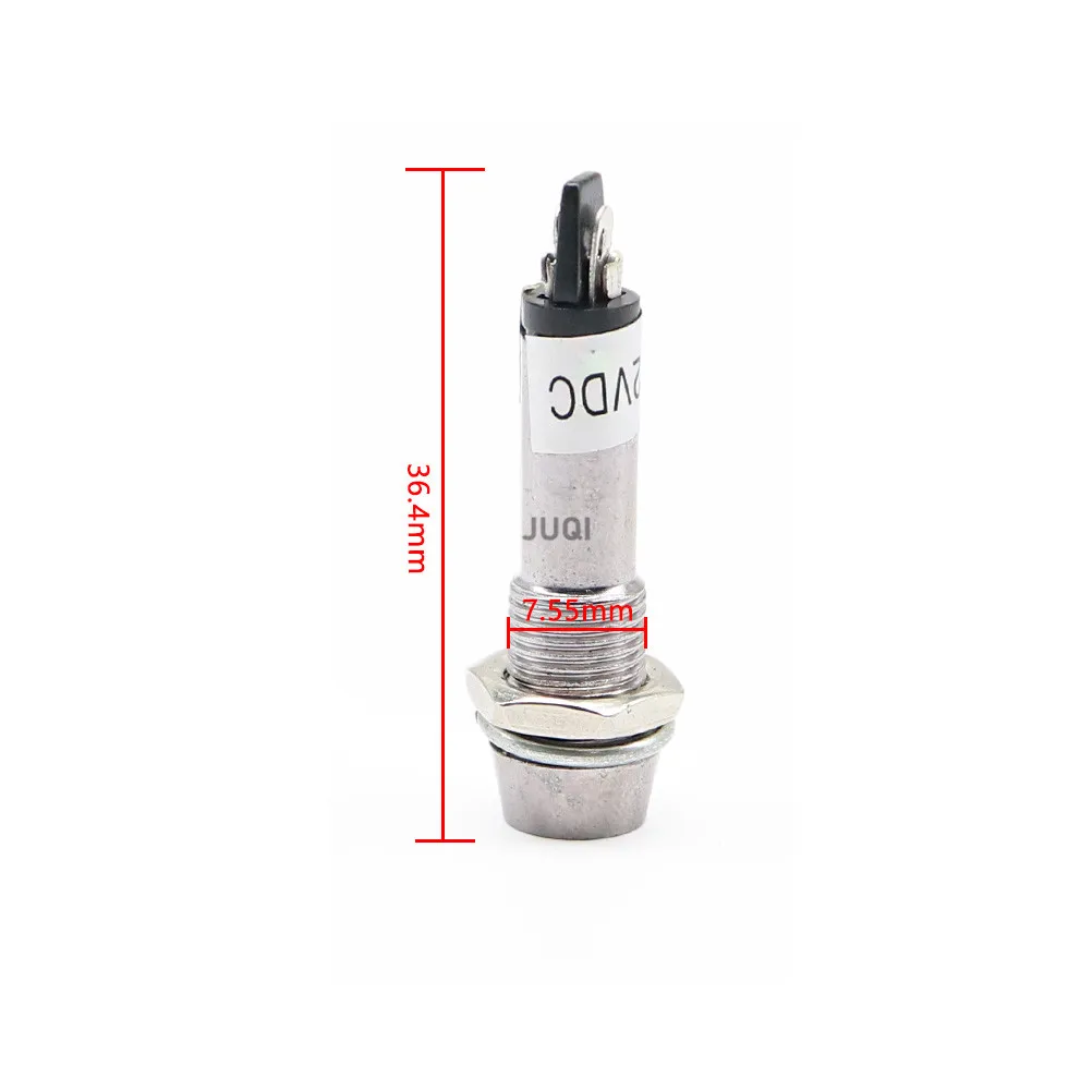 1PCS 8mm Indicator Lights  12V 24V 220v Indication Waterproof Signal Lamp Mini LED Indicator Light Power Signal Lamp