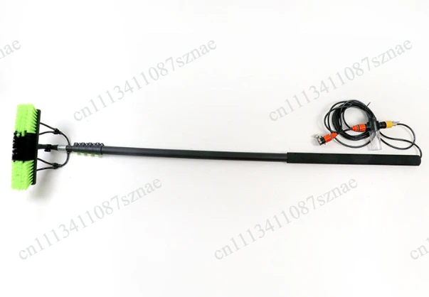 Water Fed Telescopic Pole Cleaning Brush, 3.6M Extendable Handle for Window Wall Solar Panel