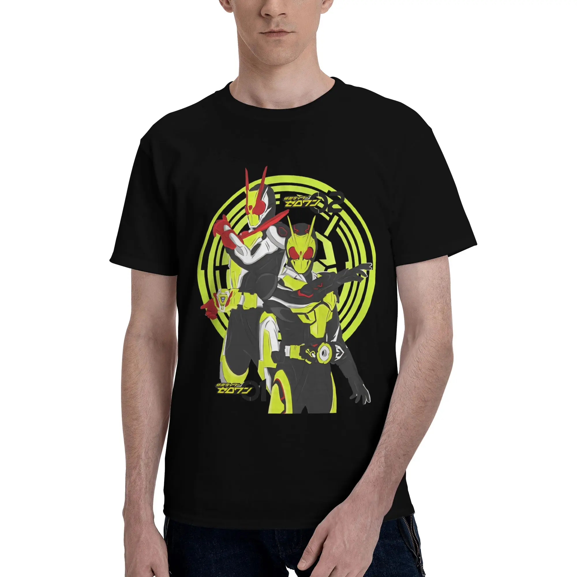 ZERO ONE ZERO TWO  Novelty Graphic 100% Cotton T-Shirt Bandai Kamen Rider Tees Tops For Men
