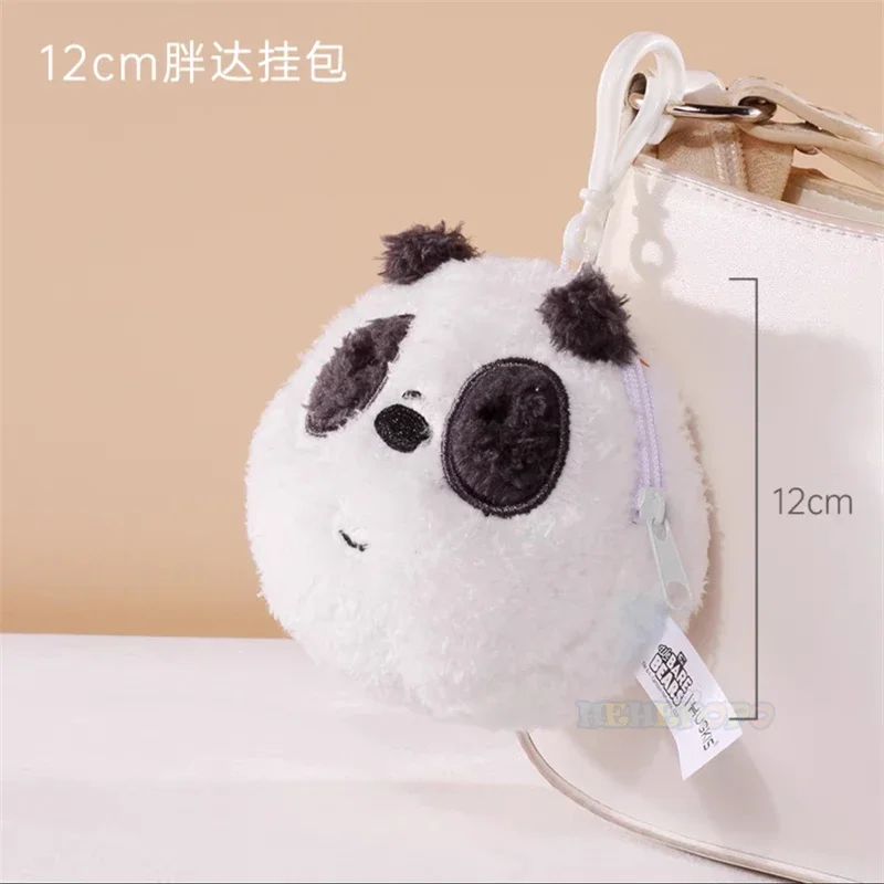 Bolso de peluche Original de 12cm, Cartera de peluche de Anime, oso desnudo, lindo oso de peluche Grizzly Panda, colgante