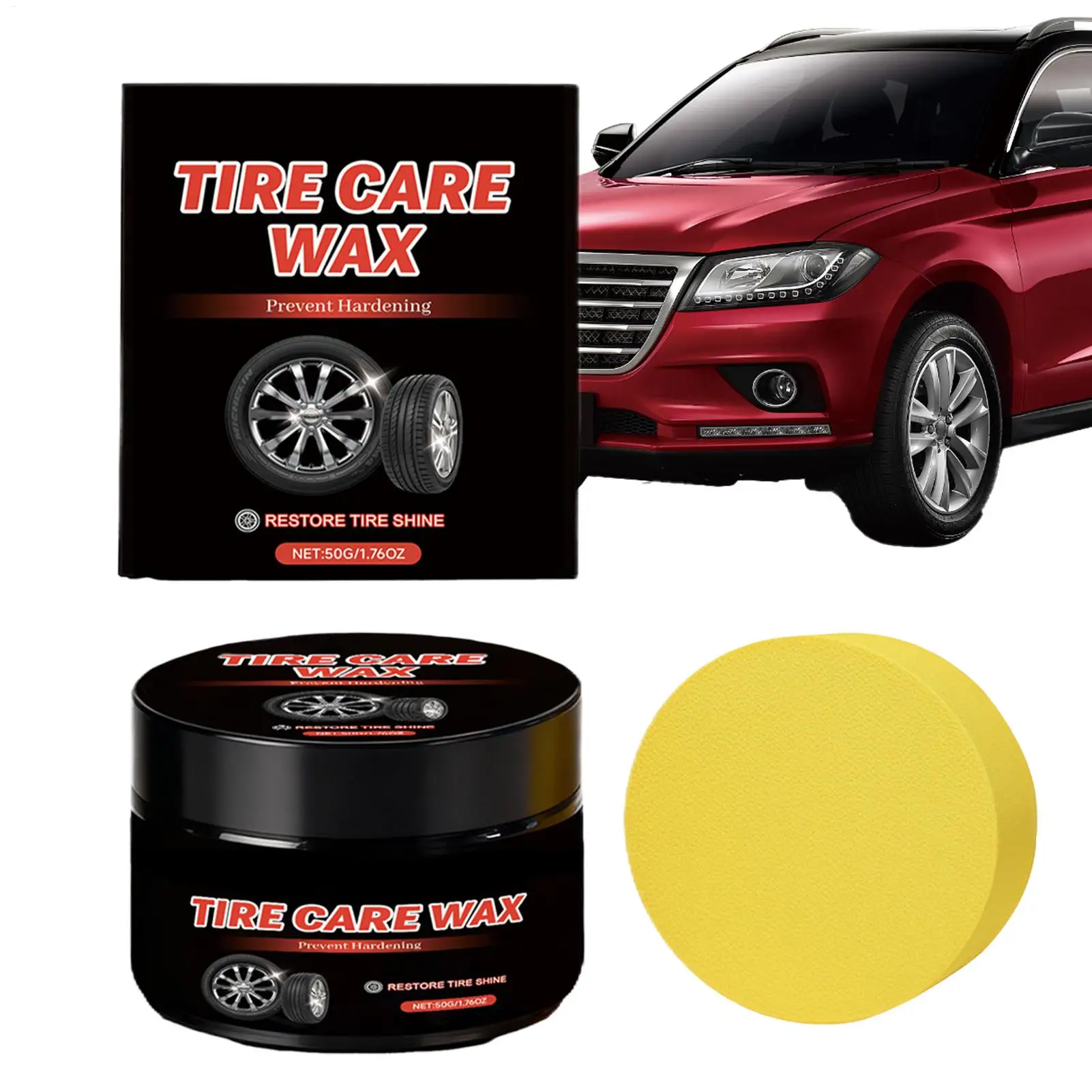 

Крем для ухода за шинами, 50 г, паста для ухода за колесами, восстановление, обслуживание, предотвращение трещин, взрывозащищенный крем для ухода за шинами