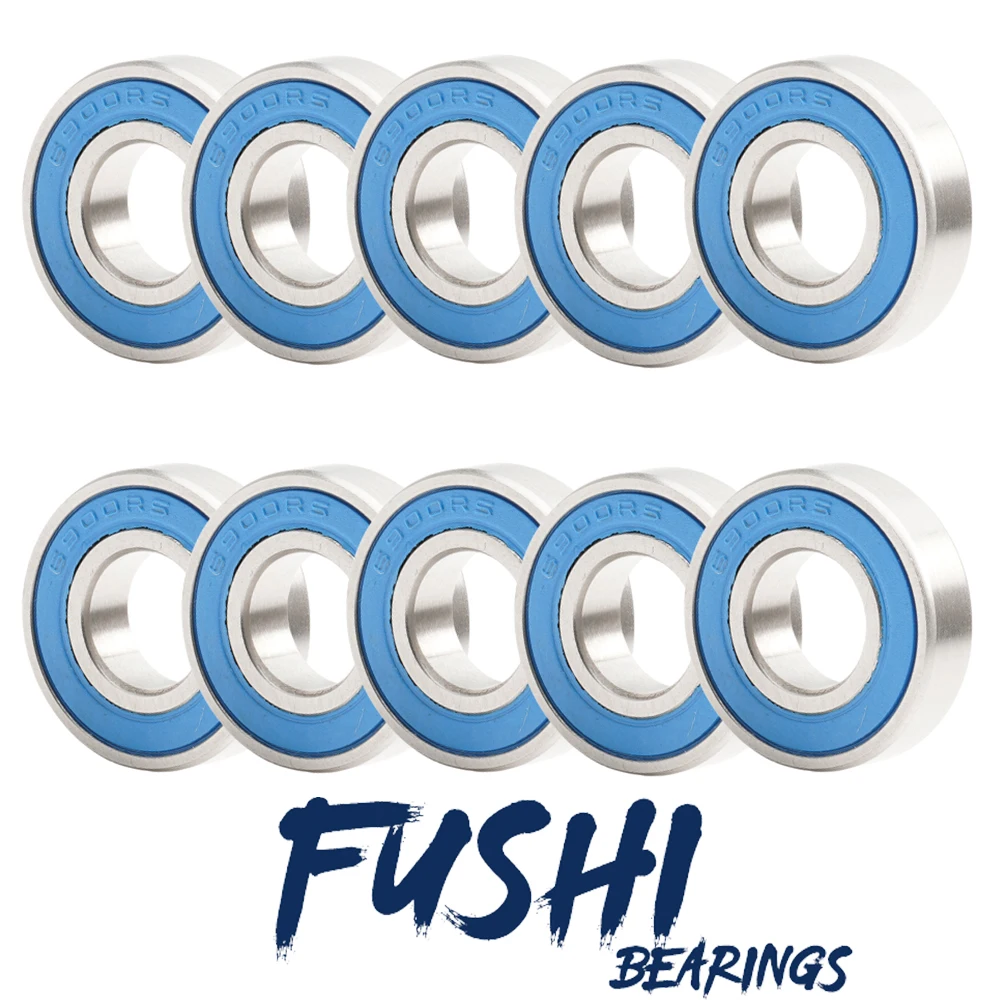 

6900RS Bearing 10PCS 10x22x6 mm ABEC-3 Hobby Electric RC Car Truck 6900 RS 2RS Ball Bearings 6900-2RS Blue Sealed