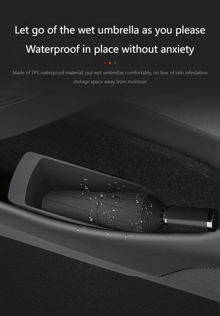 Per Tesla Modello Y Juniper Porta Contenitore di Stoccaggio TPE per il Nuovo Modello Y 2025 Auto Bracciolo Scatola di Immagazzinaggio Sotto Il Sedile Scatola di Immagazzinaggio Organizzare Set