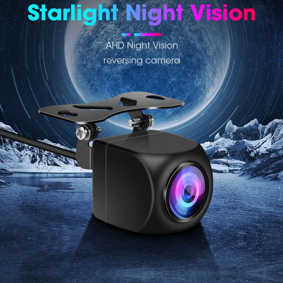 Luckdragon Car Vehicle HD CVBS AHD Reverse Camera 170 Degree Fish eye Lens Starlight N ight Vision HD Universal Rear View Camera