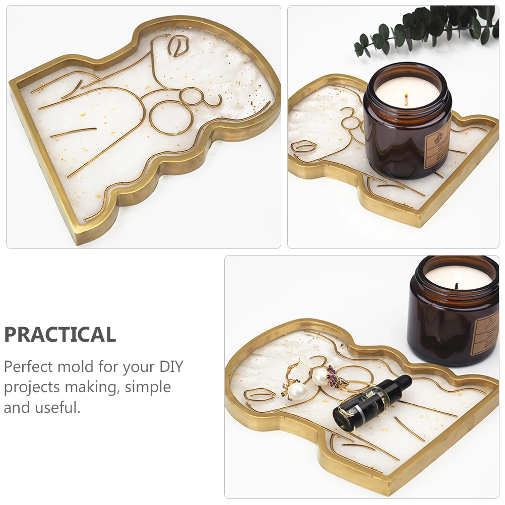 

Эпоксидная силиконовая форма, изысканная литейная форма, тарелка, украшение для ювелирных изделий, стильное белое хранилище Miss