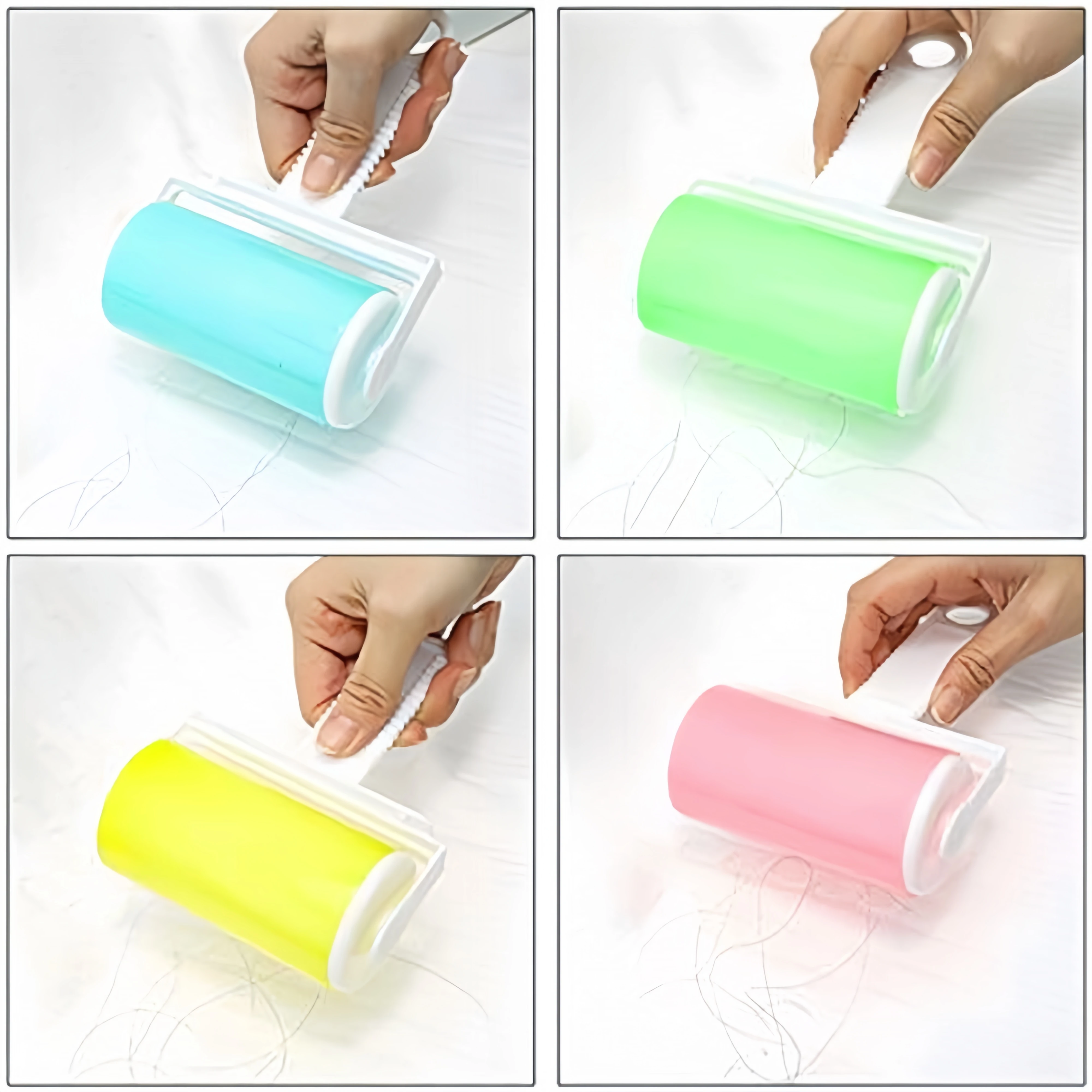 1 PC Washable Clothes Hair Sticky Roller Reusable Pet Hair Remover Portable Home Clean Sticky Roller Carpet Sofa Dust Collector