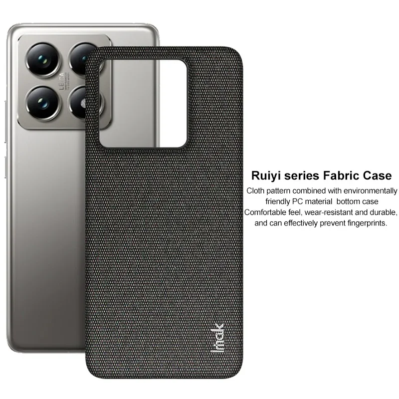 For Xiaomi Mi 14T Case IMAK Ruiyi Series Fabric Case for Xiaomi 14T Pro 5G Cover