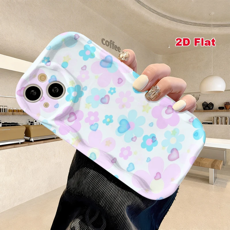2D Flat Soft Silicone Phone Case For iPhone 17 Pro Max 16 18 Pro 13 11 15 14 Plus 12 17 16E 17Promax Shockproof Transparent Funda Cover