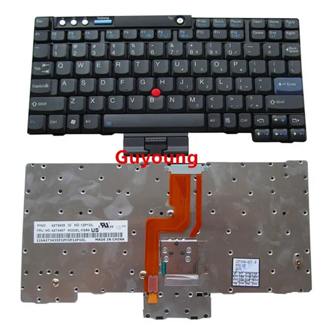 لوحة مفاتيح الكمبيوتر المحمول IBM لينوفو ثينك باد X60S X61T X61S X60T X60 X61 النسخة الأمريكية