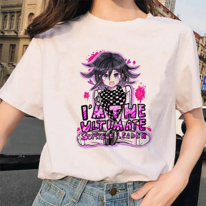 T-shirty męskie Harajuku zabawna kreskówka Anime wydrukowane bluzki lato główna ulica moda na co dzień okrągły dekolt z krótkim rękawem Unisex