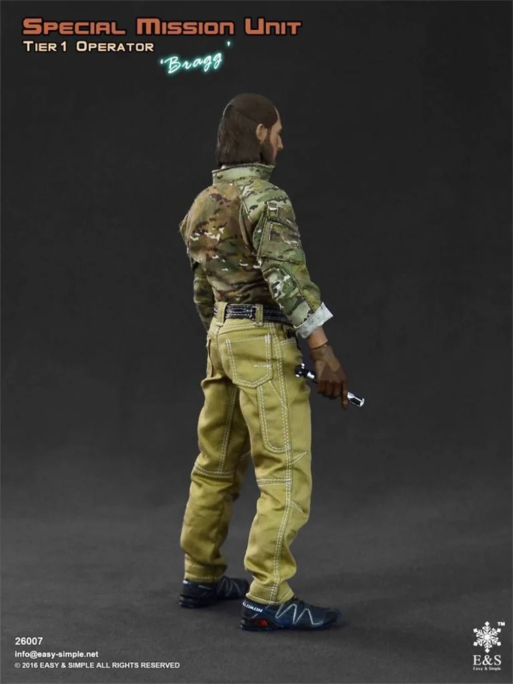 1/6 Easy&Simple ES 26007 SMU Tier-1 Operator Version A Male Shirt Pant with Waist Belt Phone Coummunicate For 12