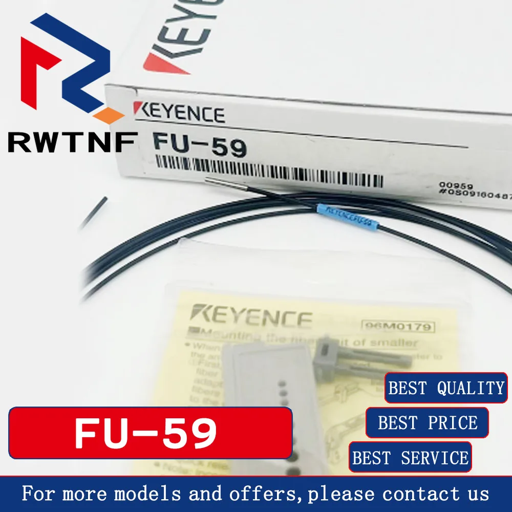 Совершенно новый оригинальный оптоволоконный датчик сквозного луча FU-59 KEYENCE