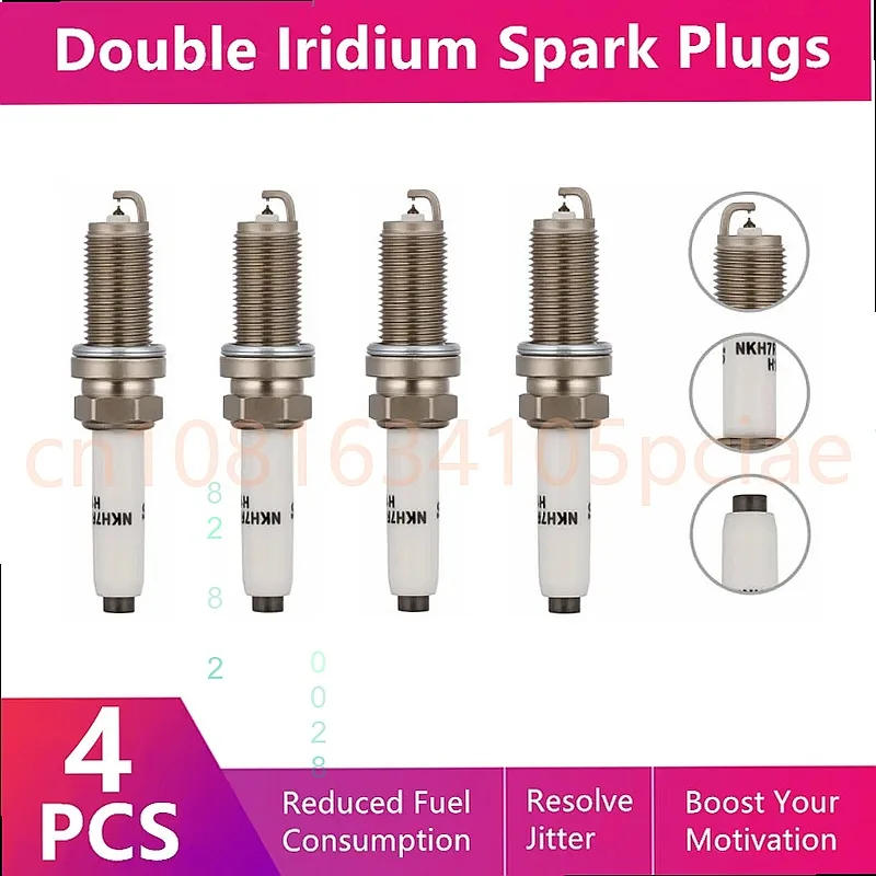 Double Iridium Spark Plug C-12 For VW Arteon CC Tiguan Golf 7 8 Beetle PLFER7A8EG