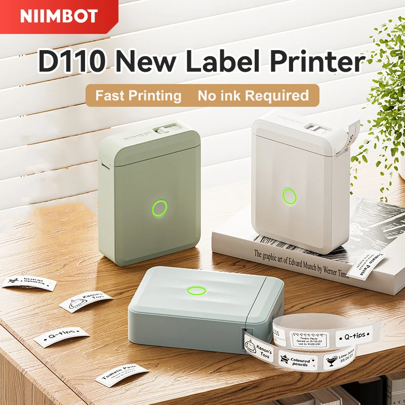 yZ[zNiimbot D110 Vo[W x[J[ e[vt nhwh Bluetooth ~j T[}xv^[ DIY l[^O ItBX ƒ wZp