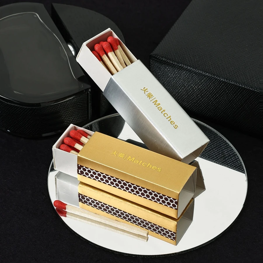 28 Boxes Matches for Scented Candles Wedding Gift Matchsticks Cigarette Smoking Tools Birthday Candle Box Matches