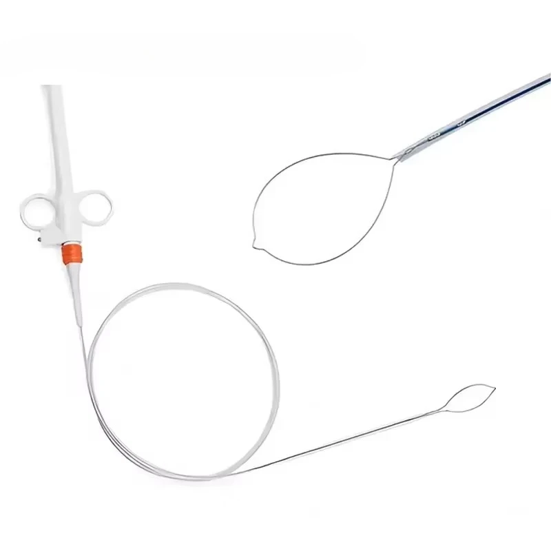 Disposable Plastic Polypectomy Snare Manual Endoscopy Instrument Set for Gastroenterological Procedures