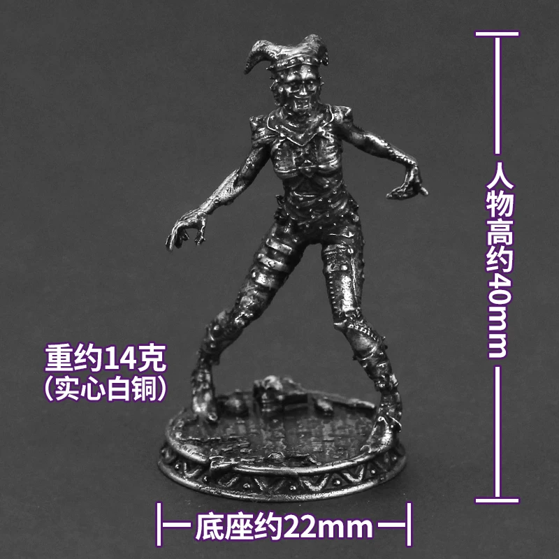 Cupronickel Headless Clown Series Action Figures Toys Model Static Soldier Models Halloween Home Ornament Accessories Men Gifts