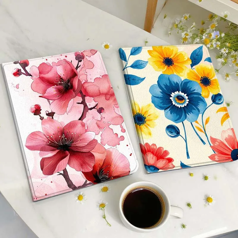 

Fashion Flower Art For Samsung Galaxy Tab A A7 A8 A9 A11 S6 S11 Lite Plus 10.1 10.4 10.5 Inch 2022 2025 Tablet Case