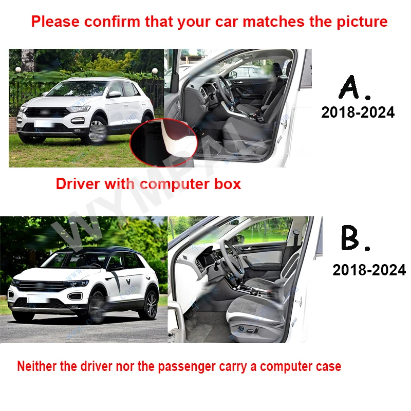 Car Floor Mats For VW T ROC 2018 2019 2020 2021 2022 2023 2024  Accessories Leather Carpets Rugs Foot Pads