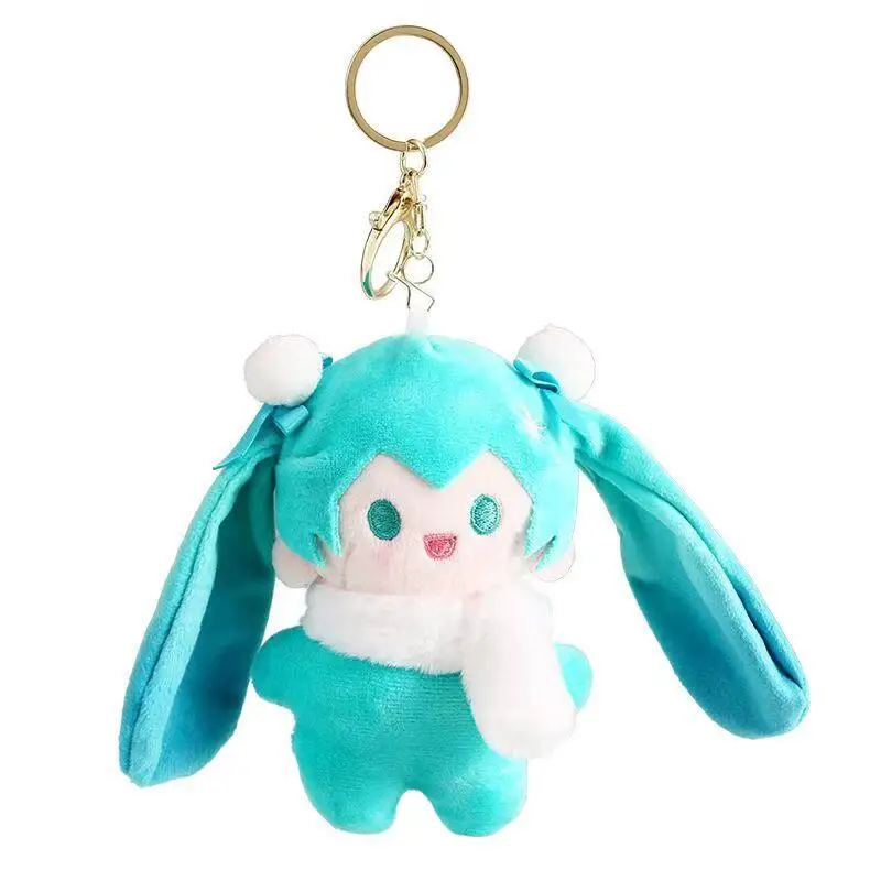 12 cm Anime Cartoon Hatsune Miku bambola di peluche moda nuovo peluche creativo carino zaino portachiavi accessori regalo per gli amici