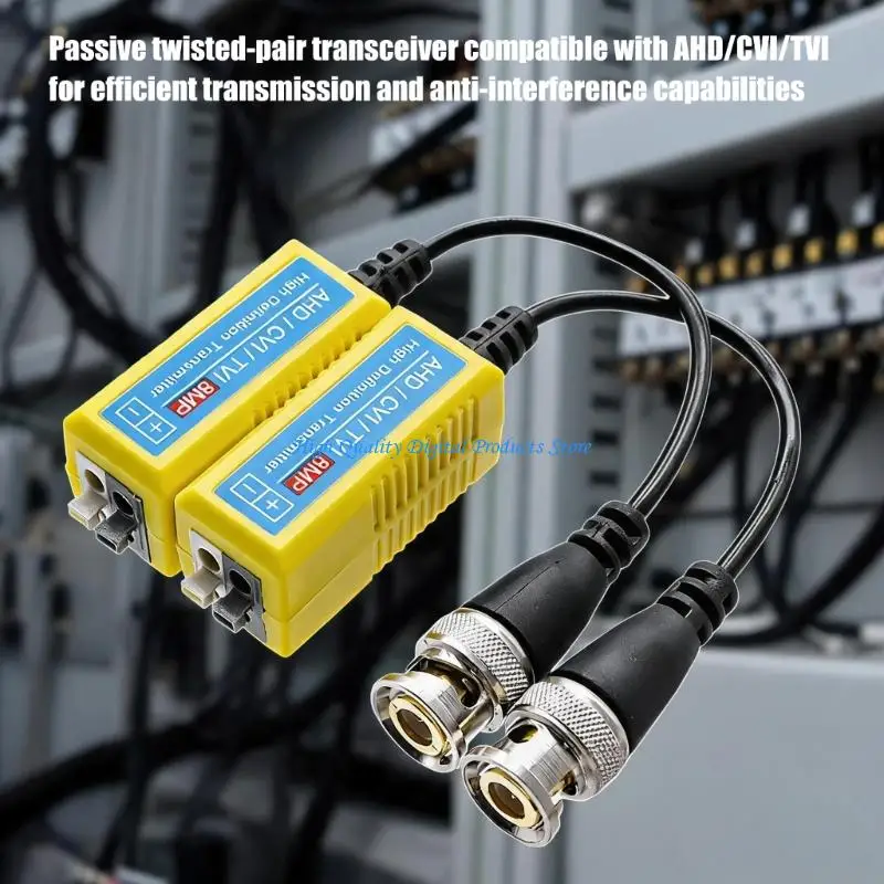 U2JE Video Balun Transceiver with Twisted Pair Terminals for CCTV Camera Cabling