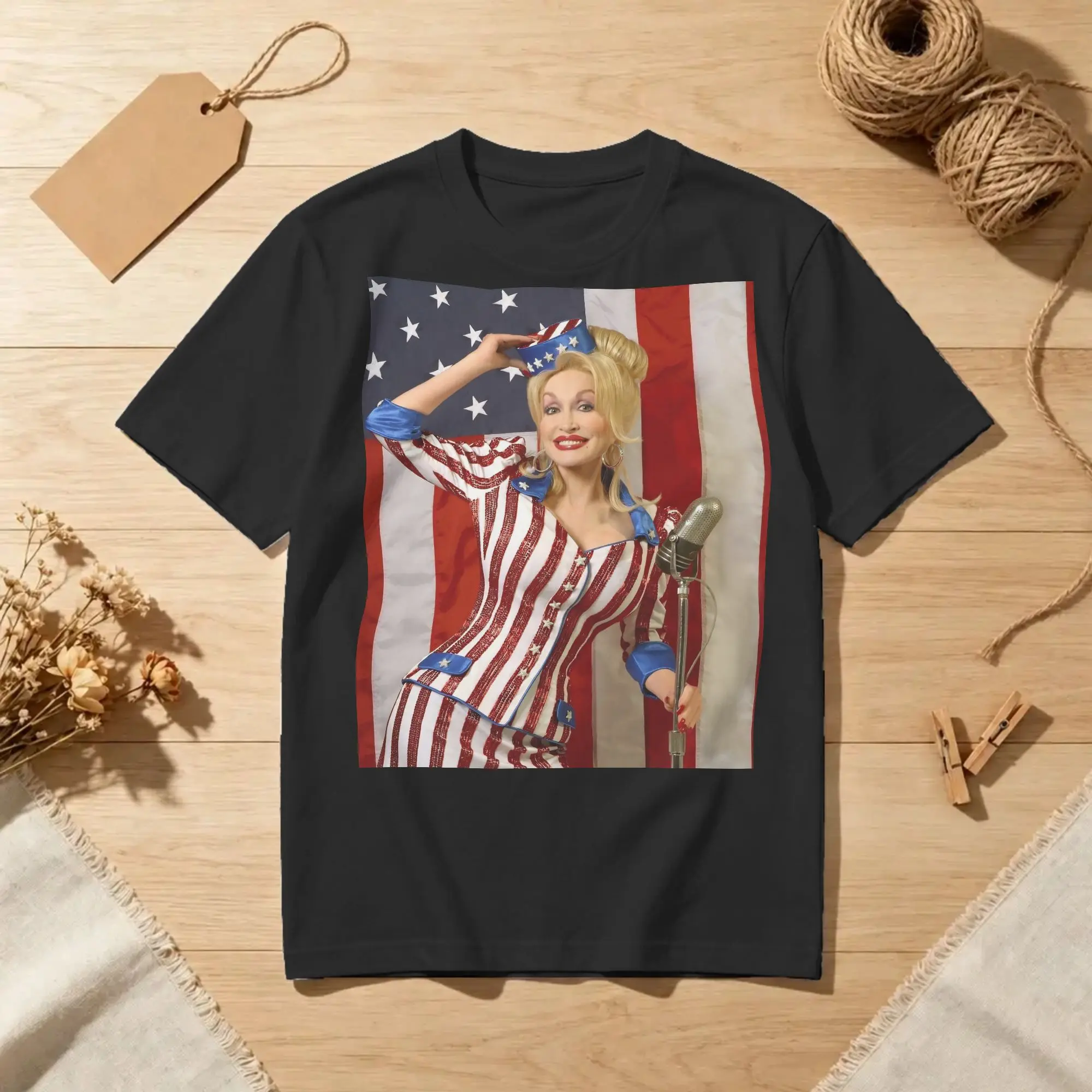 Men Women T-Shirts America Singer Novelty Cotton Tees Short Sleeve Dolly Parton T Shirt O Neck Tops Gift Idea