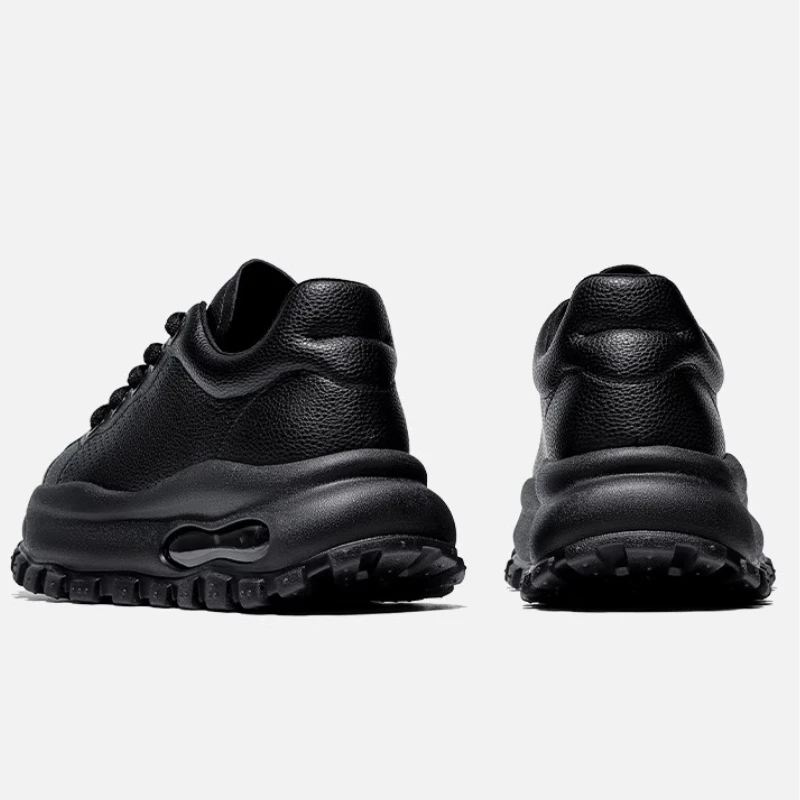 

Genuine Leather White Shoes for Men's Comfortable Soft Soled Casual Sneakers Summer Breathable Trendy Sports Daddy Shoes Male