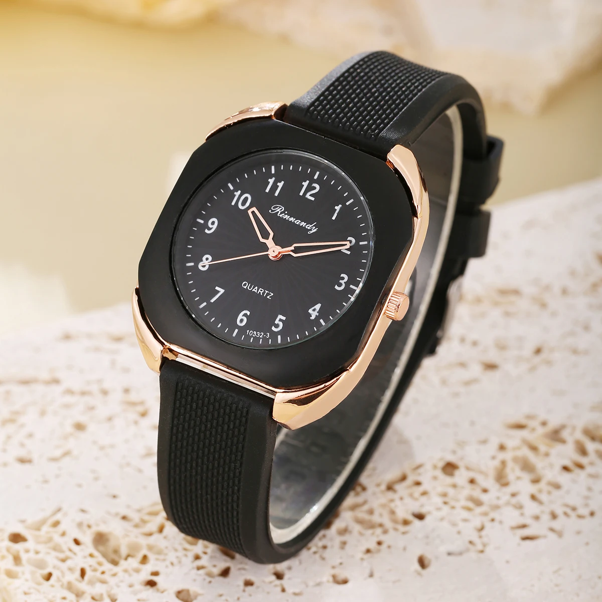 New college style unisex versatile macaron color fresh silicone student watch quartz watch