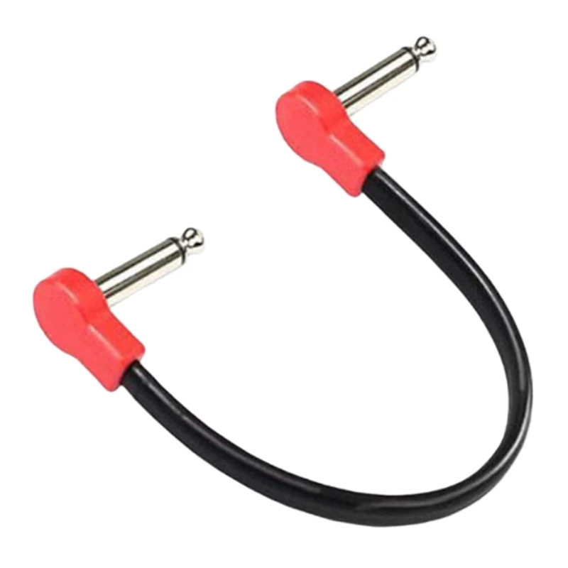 15cm/20cm Guitar Patch Cable Practical Guitar Effects Pedal Cable Adapter 1/4in Plug Wire Plug Musical Part