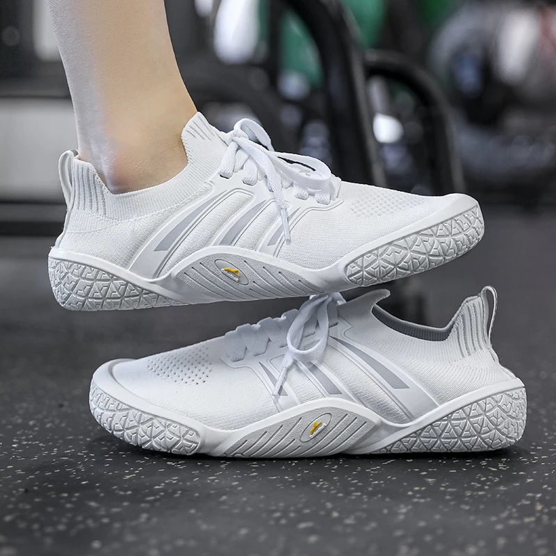 GallonShark Wide Barefoot Gym Shoes, Flexible Anti-Slip Footwear for Strength Training, Squats & Walking