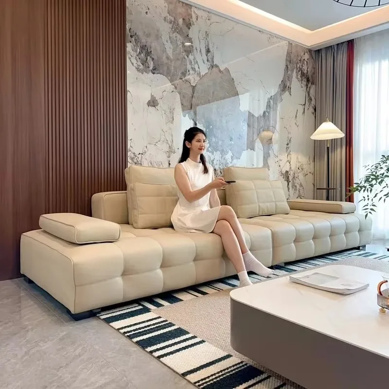 Back Support Wood Sofas Beige High Back Design Recliner Salon Lounges Sofas Floor Nordic Wooden Couch Wohnzimmer Home Furniture