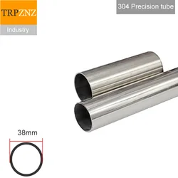 Tube de précision en acier inoxydable 1.5, diamètre extérieur 38mm, épaisseur de paroi 1mm 304mm 2mm 3mm, tolérance 0.05mm, poli à l'intérieur et à l'extérieur