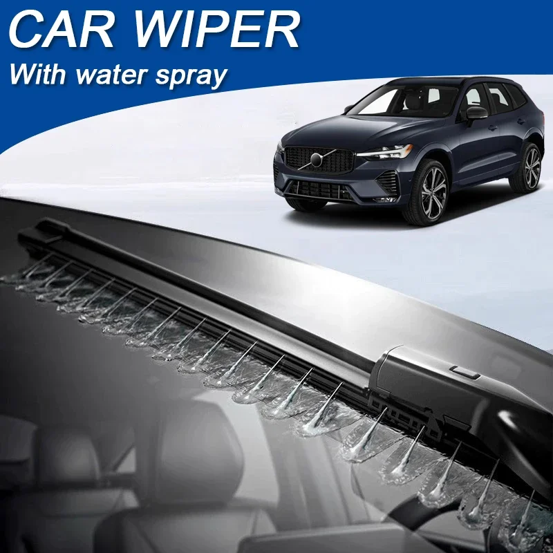 2PCS Car Blade Front Windshield Rubber With Water Spray Wiper For LINCOLN AVIATOR NAUTILUS CDX707  Blades Accessories