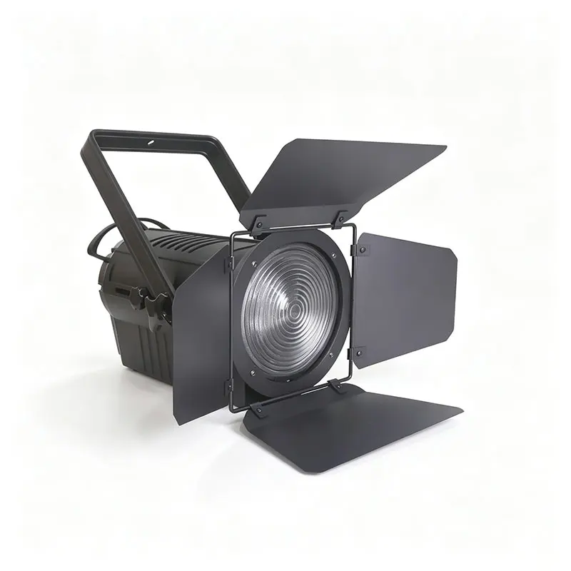 200w Led Studio Fresnel Spotlight Stage Spotlight Dmx512 Auto Master-Slave 15-40° Glass Lens For Party Christmas Halloween
