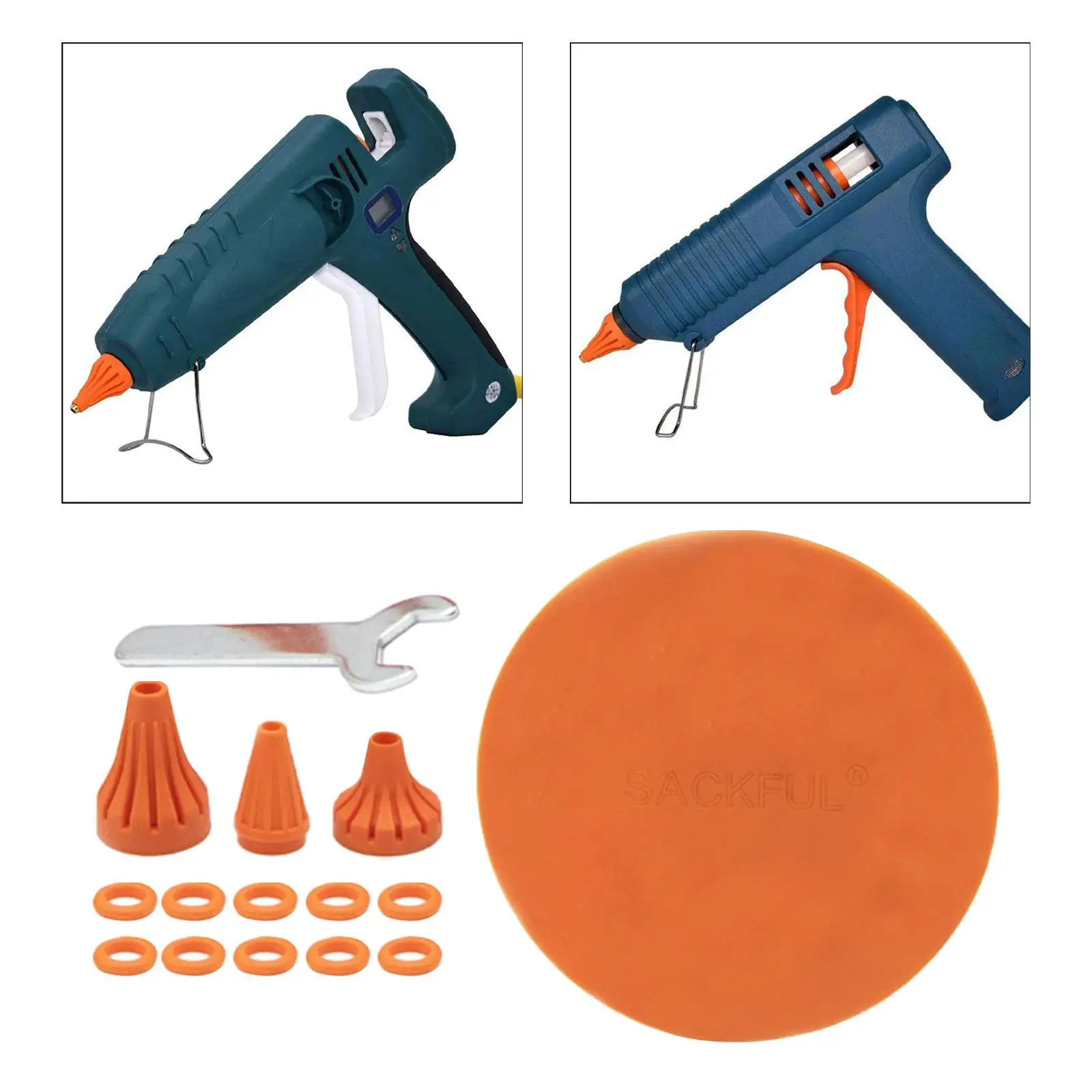 Hot Glue Machine Accessories Replacement Easy to Use Nozzle Silicone Sleeve