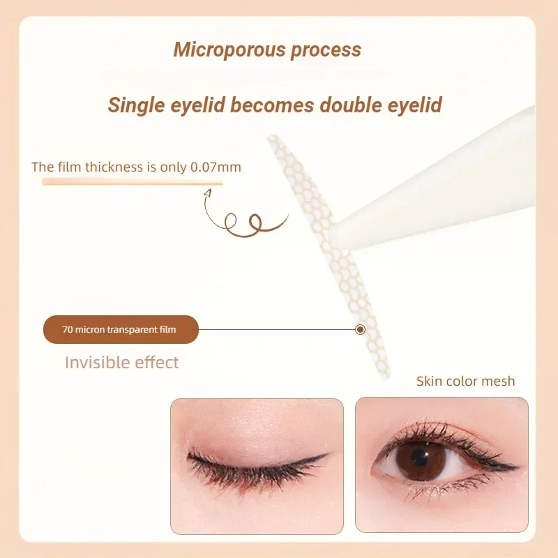 AKF Double Eyelid Patch Invisible Natural Durable Eyelid Tape Eyelid Lifter Strips Without Trace Makeup Tool