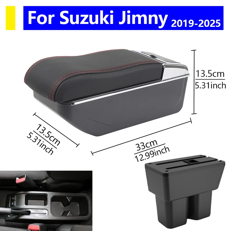 

Auto parts For Suzuki Jimny interior center console storage box armrest box vehicle supplies 2019-2025 car interior accessories