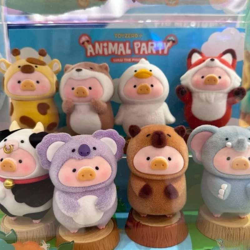

New Genuine Lulu The Piggy Animal Party Series Blind Box Lulu Pig Action Figure Mystery Box Collectible Model Toys Birthday Gift