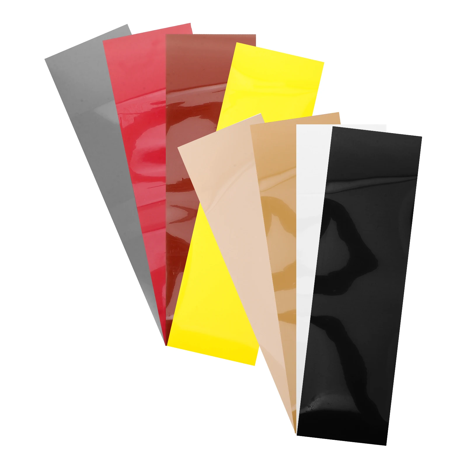 

8pcs Heat Transfer Lettering Film Black White Yellow Khaki Rust Gray Beige Brown DIY Clothing Garment Vinyl Crafts