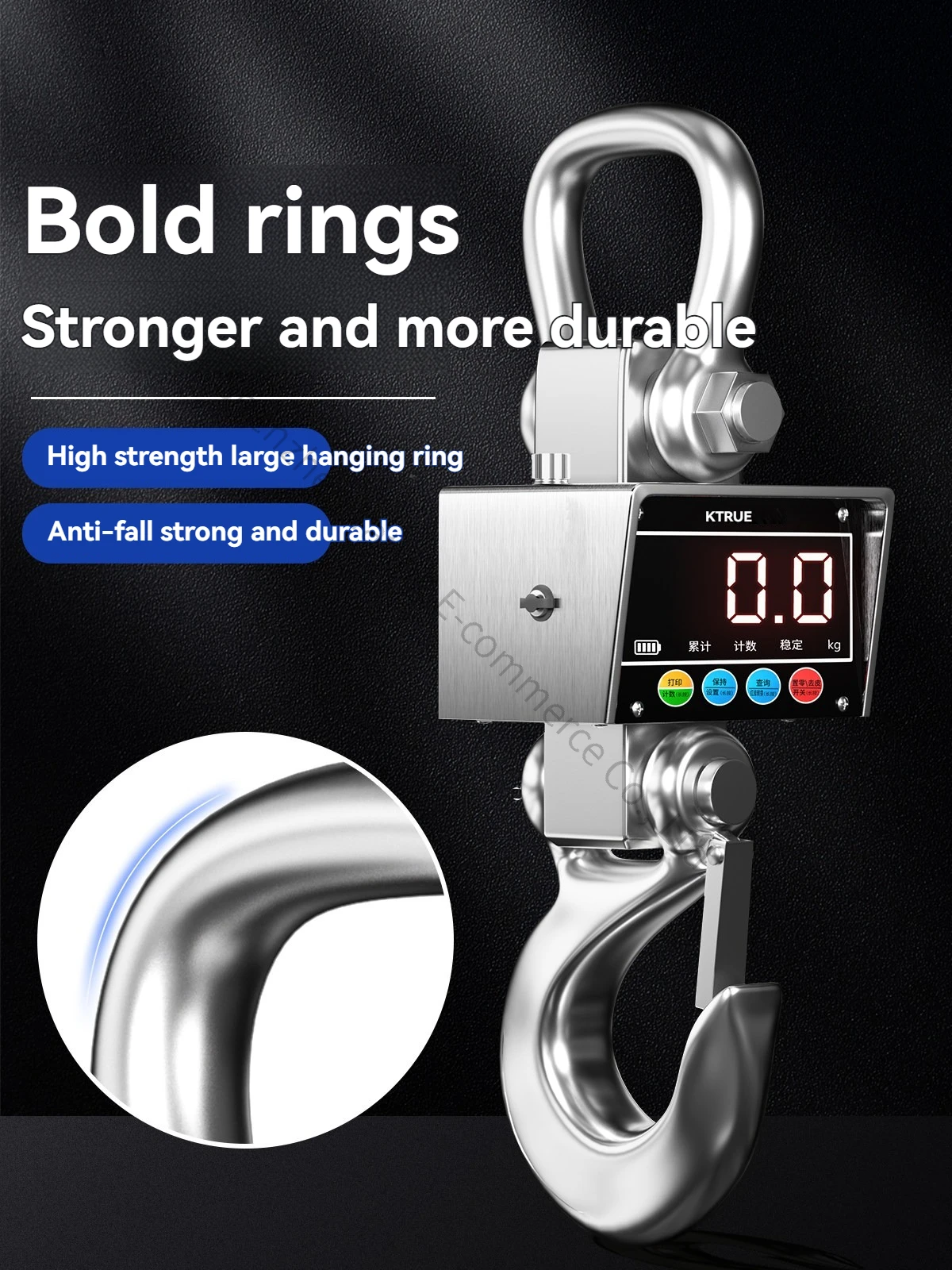5T Waterproof Electronic Suspension Scale Hook Electronic Scale Wireless Industrial Suspension Scale