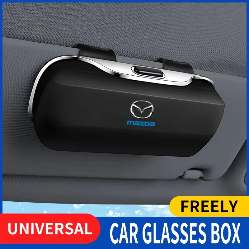 

Чехол для хранения солнцезащитных очков для Mazda CX-5, CX-30, Mazda 3, держатель для очков на солнцезащитный козырек, органайзер, автомобильные аксессуары