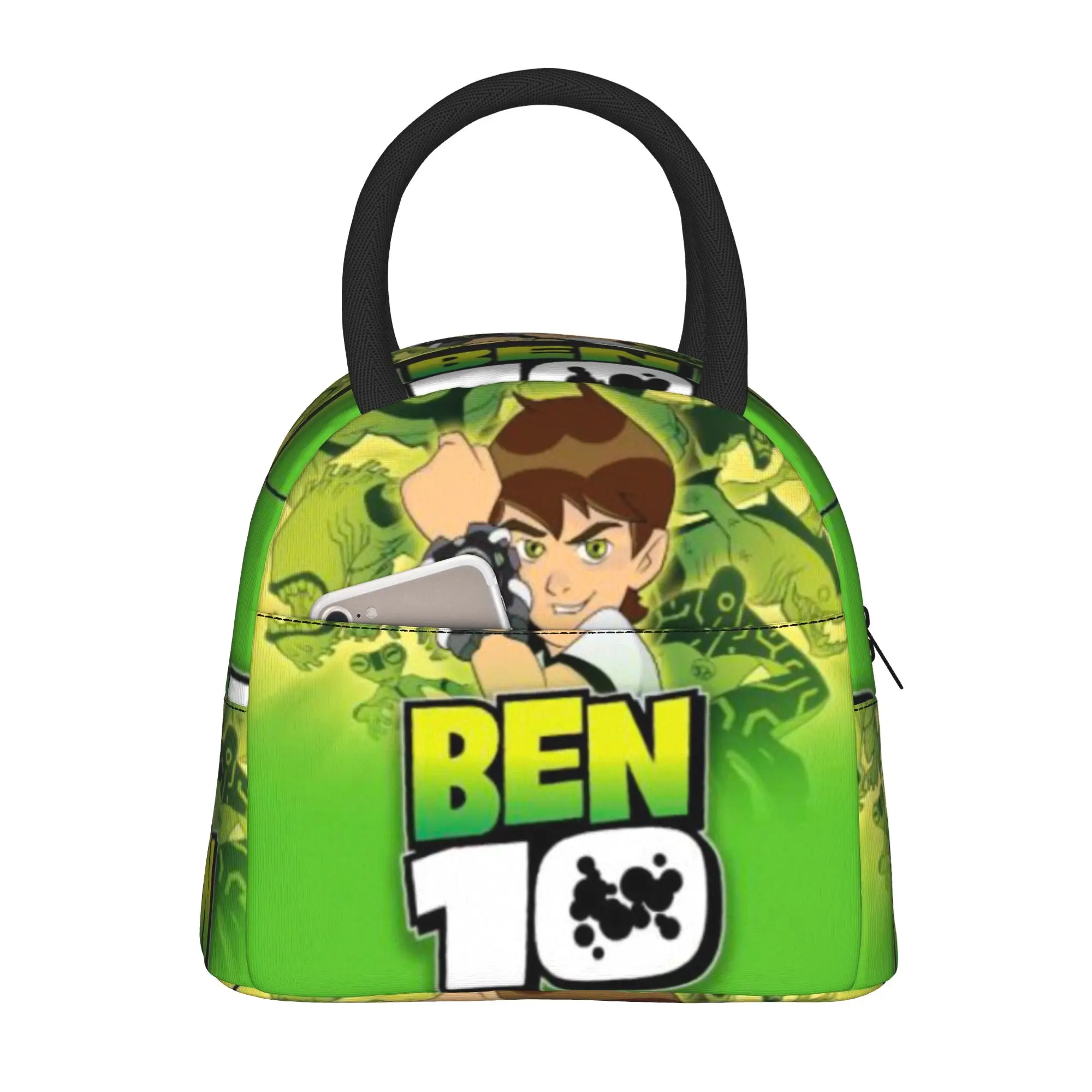 Back to school season Ben 10 Lunch Bag Classic Poster Large Capacity Good Quality Multi-Function Snack Storage Lunch Bag