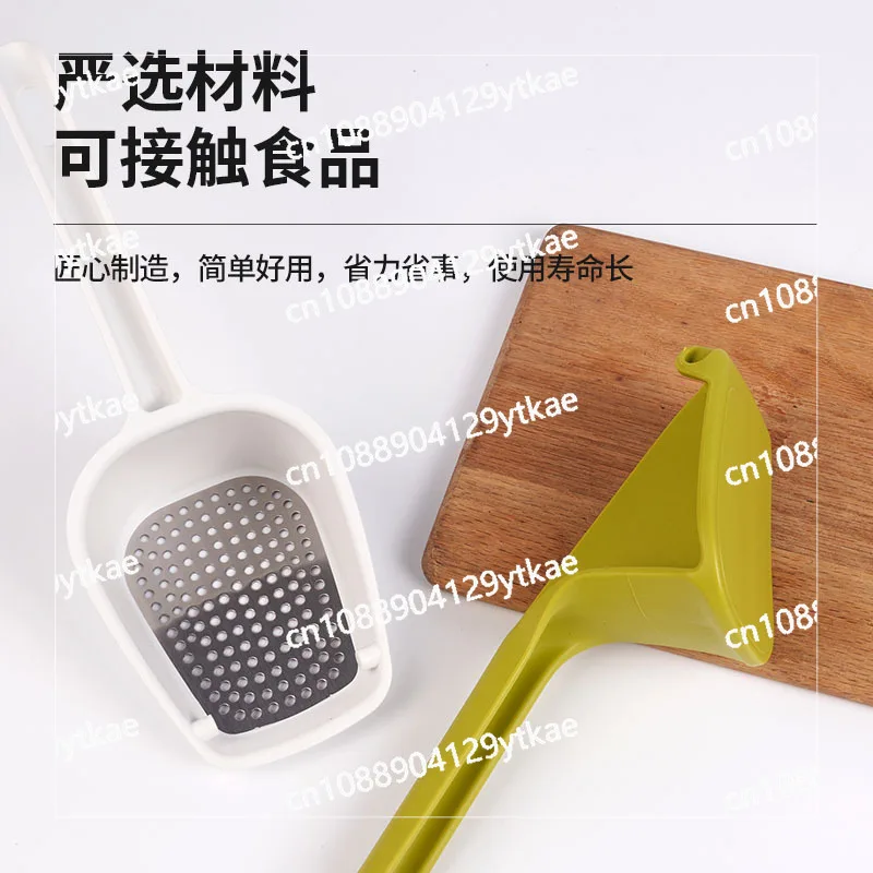 Manual Mashed Potato Press, Baby Food Tool, Kitchen Mud Machine, Plastic Potato Press